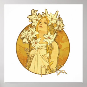 Alphonse Mucha - blommorna Poster