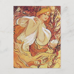 Alphonse Mucha Chocolat Vykort
