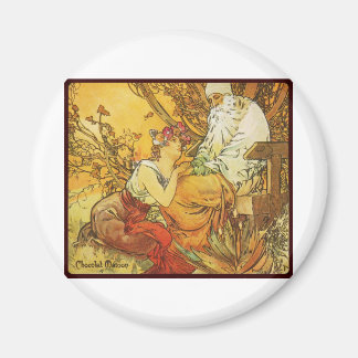 Alphonse mucha Choolat Masson Magnet
