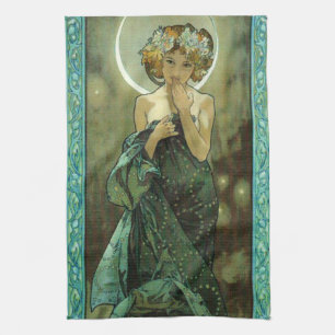 Alphonse Mucha Clair De Lune kökshandduk
