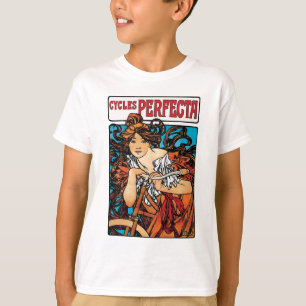 Alphonse Mucha - Cycles Perfecta Retro Art nouveau T Shirt