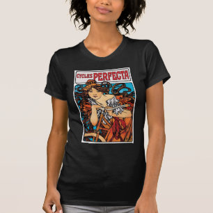 Alphonse Mucha - Cycles Perfecta Retro Art Nouveau Tee