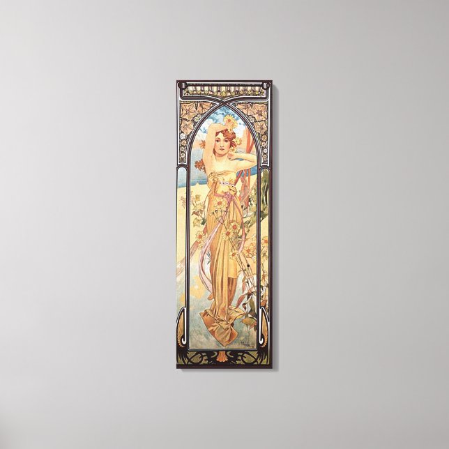 Alphonse Mucha, Dagens ljus Canvastryck (Framsida)