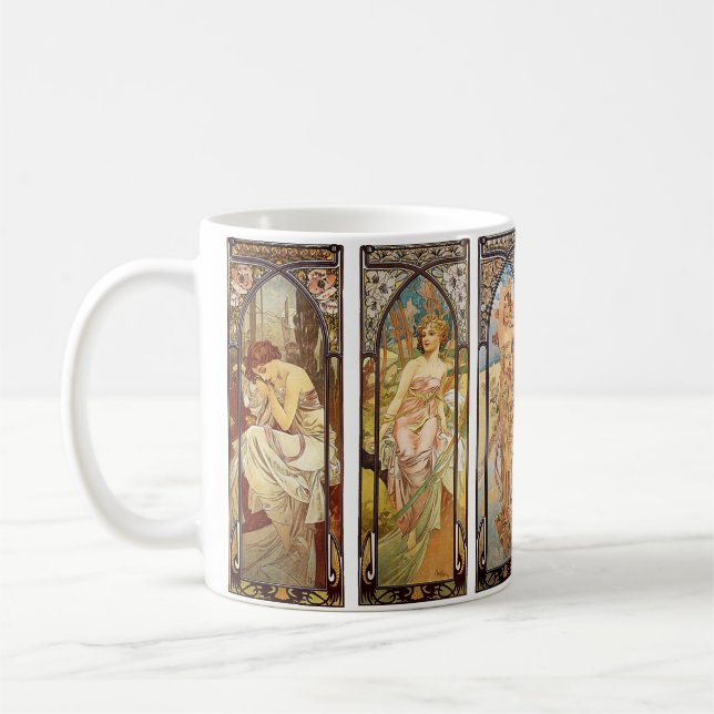 Alphonse Mucha, Dagens tider Kaffemugg (Vänster)