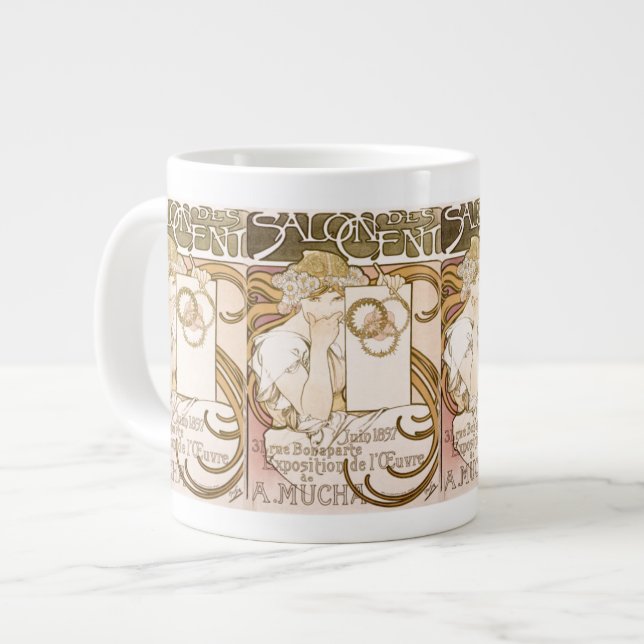 Alphonse Mucha Dam Jumbo Mugg (Framsida vänster)