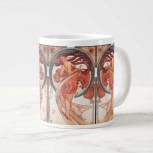 Alphonse Mucha Dance 1898 Art nouveau Vintage Jumbo Mugg
