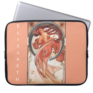 Alphonse Mucha Dance 1898 Art nouveau Vintage Laptop Fodral