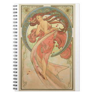 Alphonse Mucha - Dance Anteckningsbok