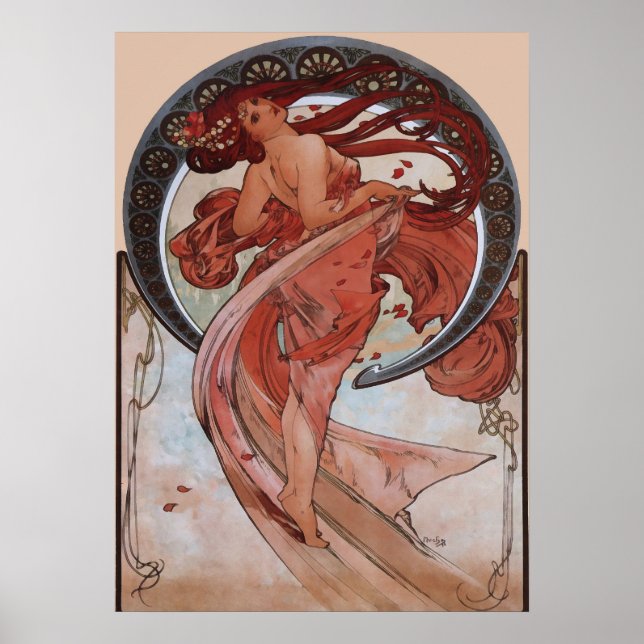 Alphonse Mucha - Dance Poster (Framsidan)