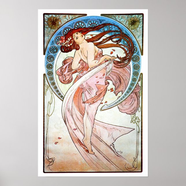 Alphonse Mucha Dance Poster (Framsidan)