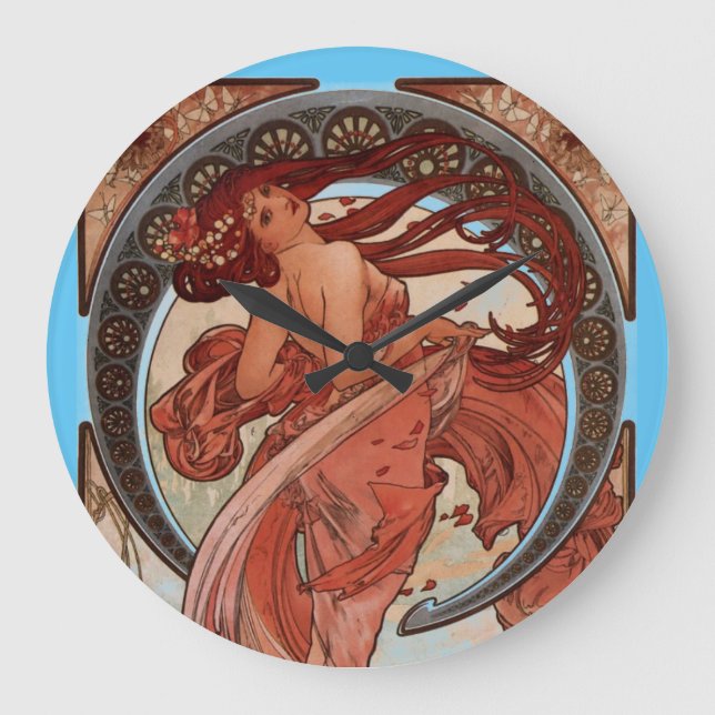 Alphonse Mucha Dance Stor Klocka (Framsida)