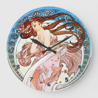 Alphonse Mucha Dance Stor Klocka