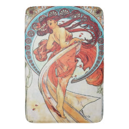 Alphonse Mucha Dance Vintage Art nouveau Painting Badrumsmatta
