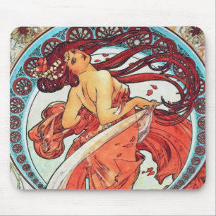 Alphonse Mucha Dance Vintage Art nouveau Painting Musmatta