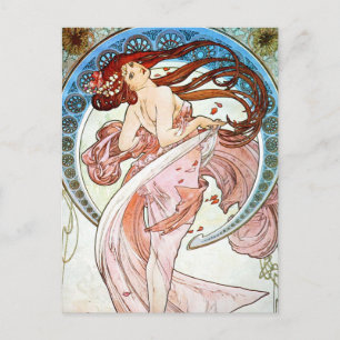 Alphonse Mucha Dance Vykort