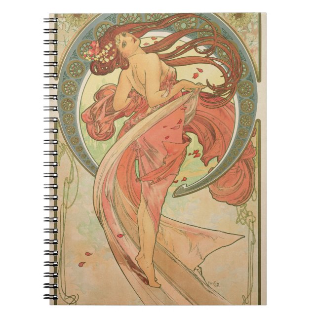 Alphonse Mucha - dans Anteckningsbok (Framsidan)