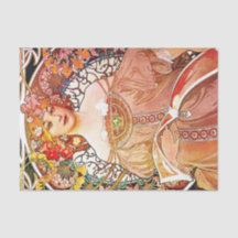 Alphonse Mucha Daydröm Blommigt Vintage Art nouvea