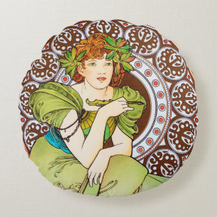 Alphonse Mucha Dekorativ kudde
