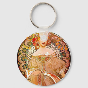 Alphonse Mucha Dreaming (Reverie) Nyckelring