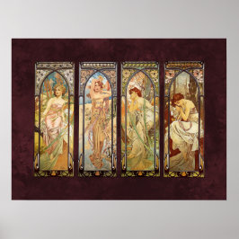 Alphonse Mucha, Dygnet runt Poster