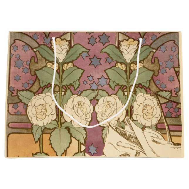 Alphonse Mucha Elegant Art Nouveau Stjärnor Kameli (Framsidan)