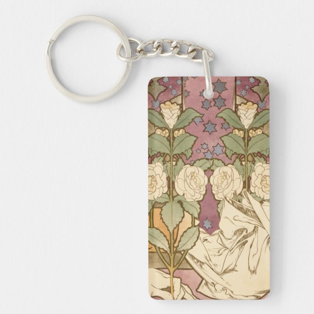 Alphonse Mucha Elegant Art Nouveau Stjärnor Kameli (Framsidan)