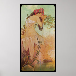 Alphonse Mucha Ete Sommar Poster