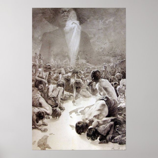 Alphonse Mucha - Ett exempel från Le Pater Poster (Framsidan)