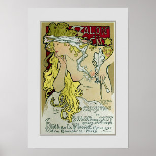 Alphonse Mucha,Exposition poster,1896. Poster