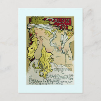 Alphonse Mucha,Exposition poster,1896. Vykort