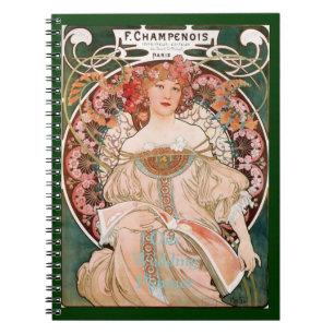 Alphonse Mucha F. Champenois Anteckningsbok