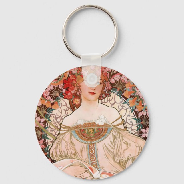 Alphonse Mucha F. Champenois Nyckelring (Framsida)