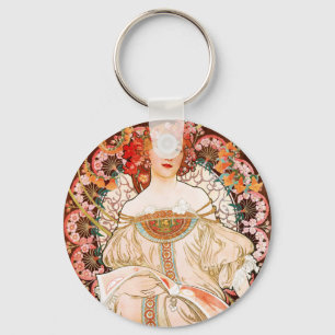 Alphonse Mucha F. Champenois Nyckelring
