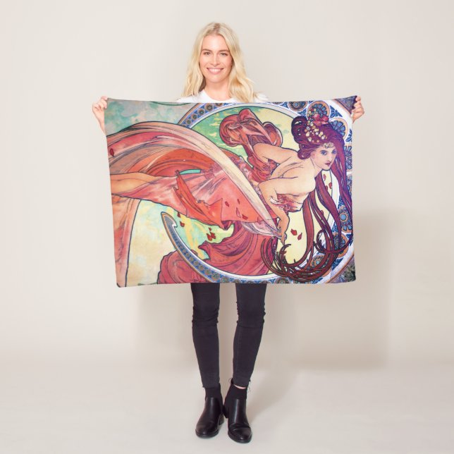 Alphonse Mucha Fleecefilt (På plats)