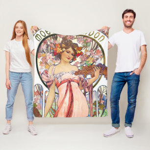 Alphonse Mucha Fleecefilt