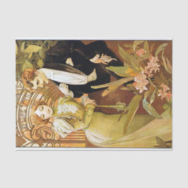 Alphonse Mucha Flirt Vintage Romantic Art nouveau