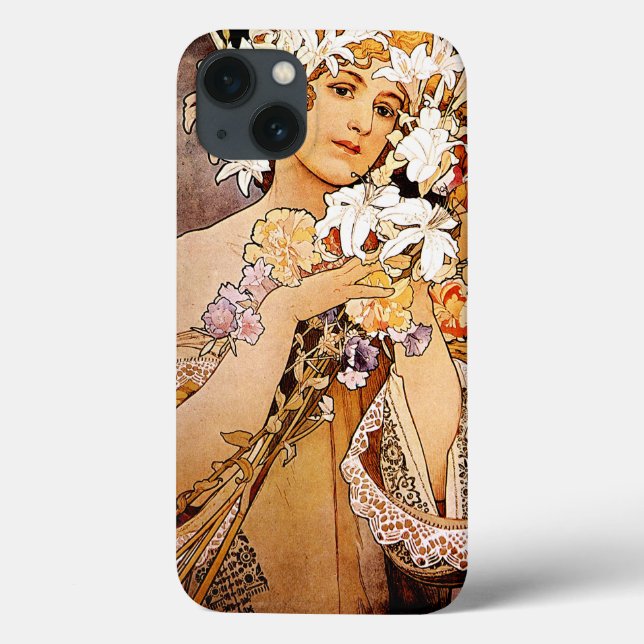 Alphonse Mucha Flower (Baksida)