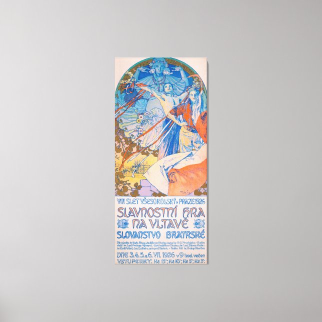 Alphonse Mucha for Sokol Festival (1926) Canvastryck (Framsida)