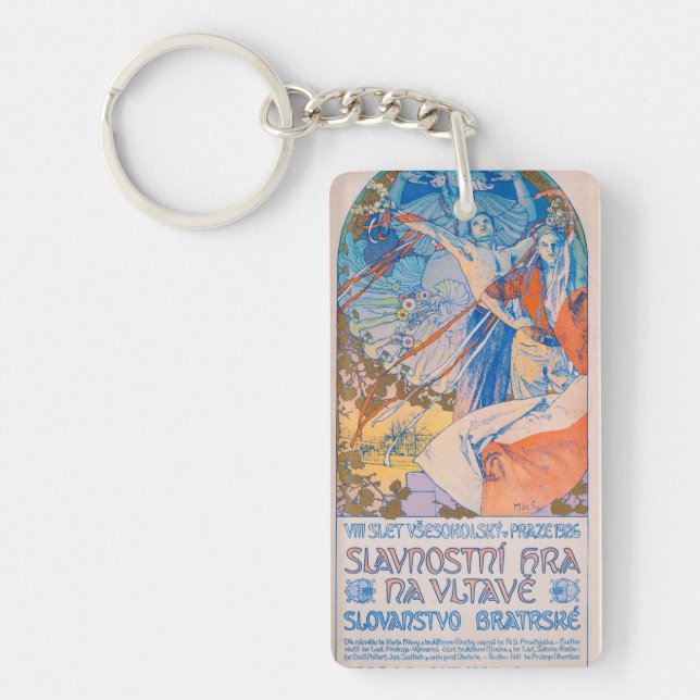 Alphonse Mucha for Sokol Festival (1926) Nyckelring (Framsidan)