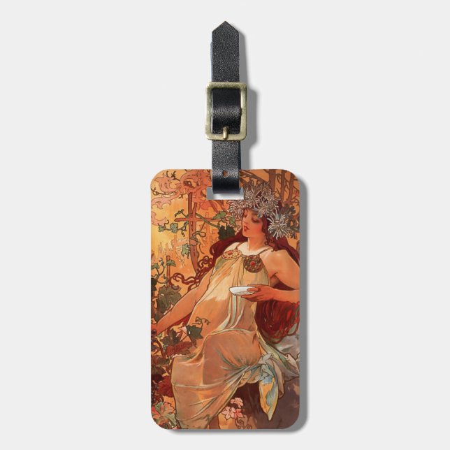 Alphonse Mucha, Four Seasons, Hösten Bagagebricka (Vertikal Framsida)