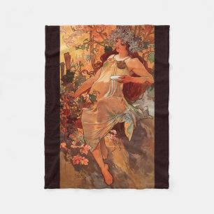 Alphonse Mucha, Four Seasons, Hösten Fleecefilt