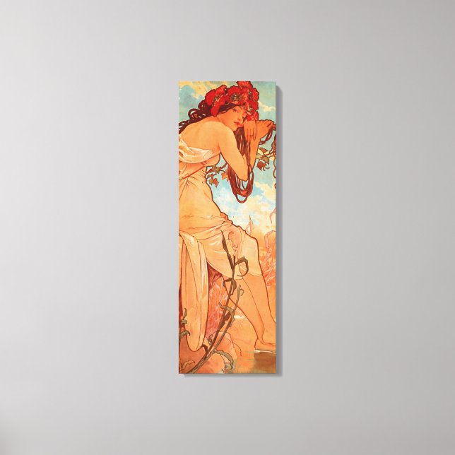 Alphonse Mucha, Four Seasons, Summer Canvastryck (Framsida)