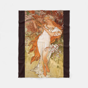 Alphonse Mucha, Four Seasons, Vår Fleecefilt