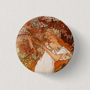 Alphonse Mucha, Four Seasons, Vår Knapp