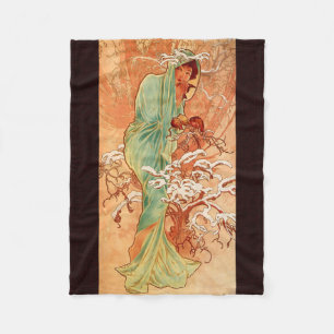 Alphonse Mucha, Four Seasons, Winter Fleecefilt