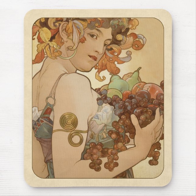 Alphonse Mucha Fruit CC0160 Art nouveau Musmatta (Framsidan)