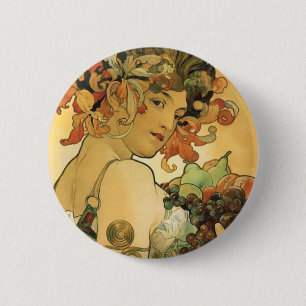 Alphonse Mucha ~-frukt. 1897 Knapp