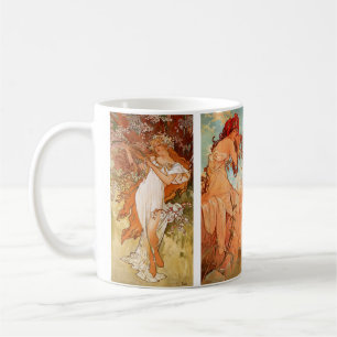 Alphonse Mucha, fyra säsonger Kaffemugg