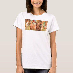 Alphonse Mucha, fyra säsonger T Shirt