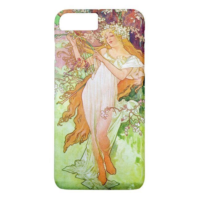 Alphonse Mucha Girl in Garden Case-Mate iPhone Skal (Baksida)